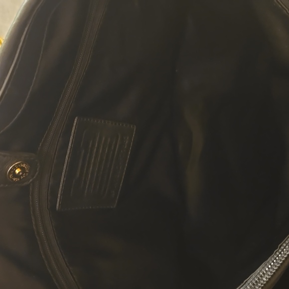 Coach Black Floral Cutout Leather Bag - Picture 7 of 11